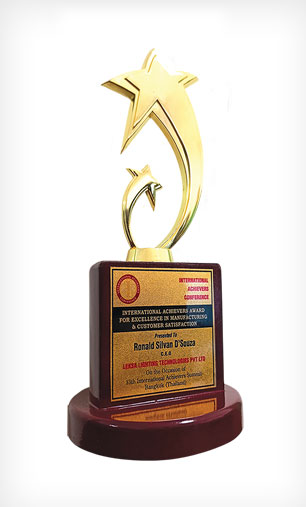 Awarded Excellence in Manufacturing and Customer Satisfaction