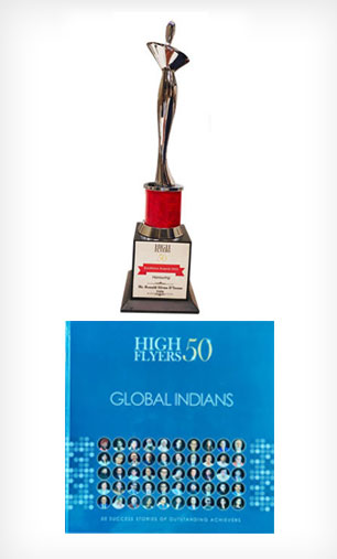 High Flyers 50 Global Indians Award for Outstanding Achievers to our Executive Director Mr. Ronald Silvan Dsouza